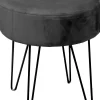 Unique Living kruk Davy grijs D 40 H 35 cm