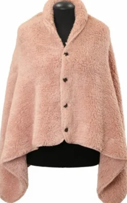 Unique Living omslagplaid Nox roze onesize