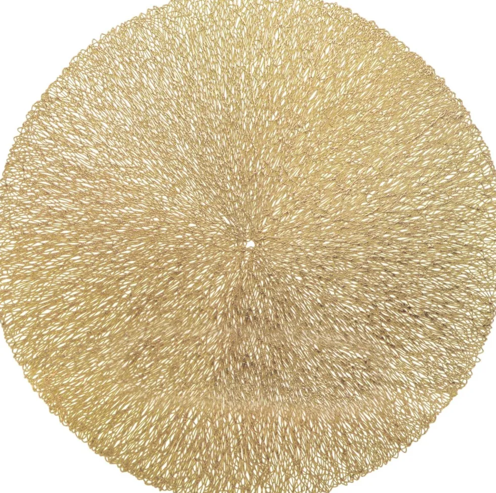 Unique Living placemat Ciara goud D 38 cm