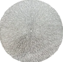 Unique Living placemat Ciara zilver D 38 cm