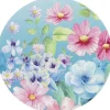 Unique Living placemat Fayza blauw D 38 cm