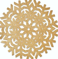 Unique living placemat Ice goud D 38 H 38 cm