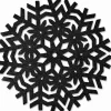 Unique living placemat Ice zwart D 38 H 38 cm