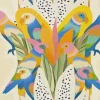 Unique Living placemat Summer geel / blauw 43,5 x 28,5 cm