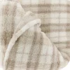 Unique Living plaid Alix crème / grijs 150 x 200 cm