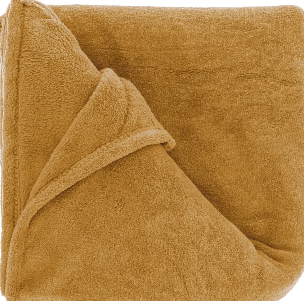 Unique Living plaid Claudi beige 130 x 160 cm