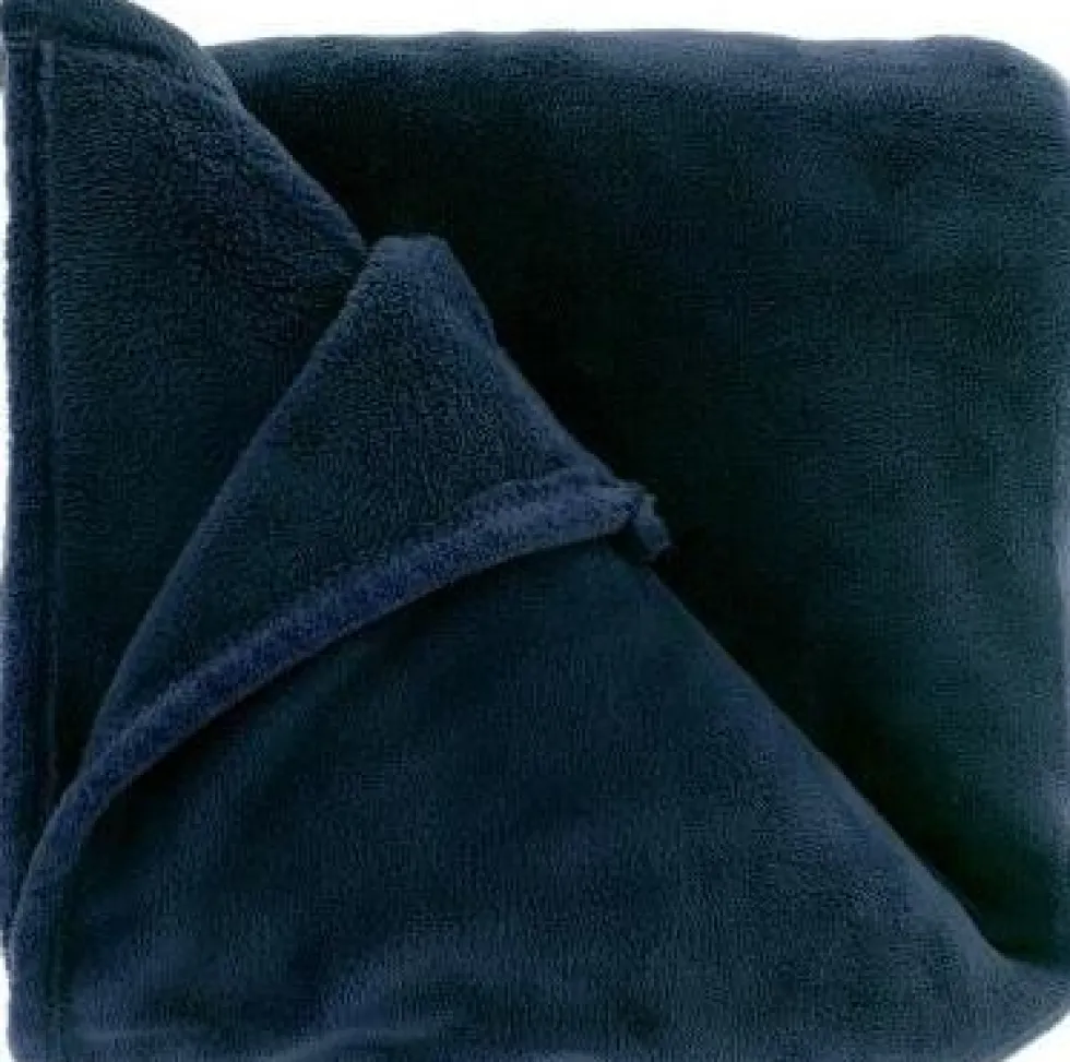 Unique Living plaid Claudi blauw 130 x 160 cm