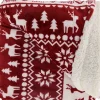 Unique living plaid dieren Yael rood 150 x 200 cm