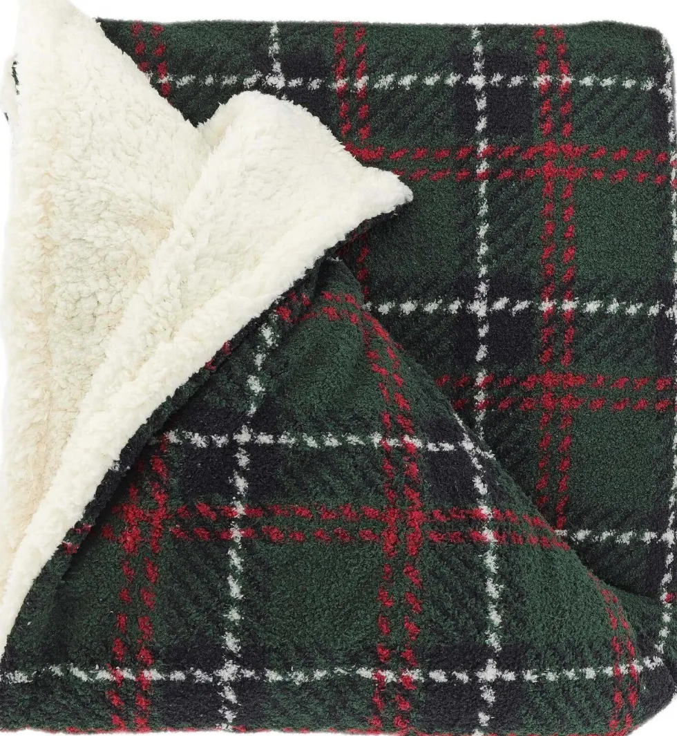 Unique Living plaid Eloise groen 130 x 160 x 10 cm