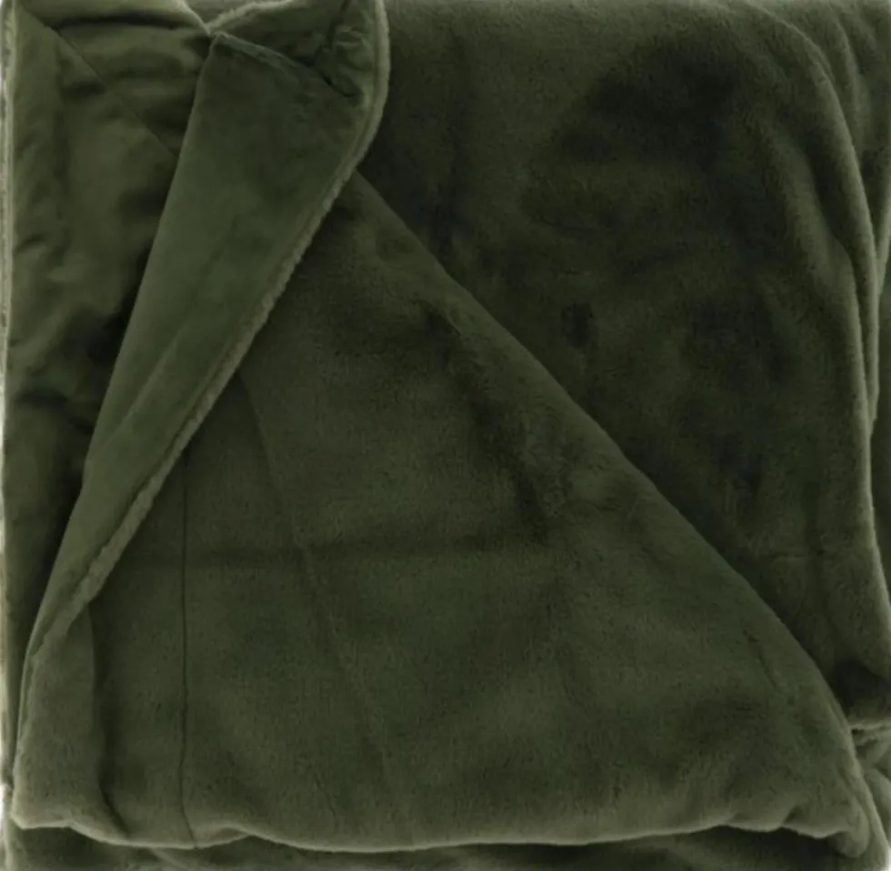 Unique Living plaid Klaas groen 150 x 200 cm