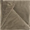Unique Living plaid Klaas taupe 200 x 150 cm
