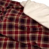 Unique Living plaid Kody bordeaux 130 x 160 cm
