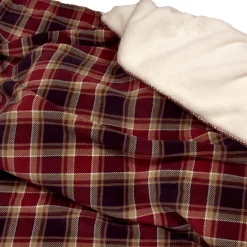 Unique Living plaid Kody bordeaux 130 x 160 cm