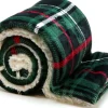 Unique living plaid Larrson groen/rood 150 x 200 cm