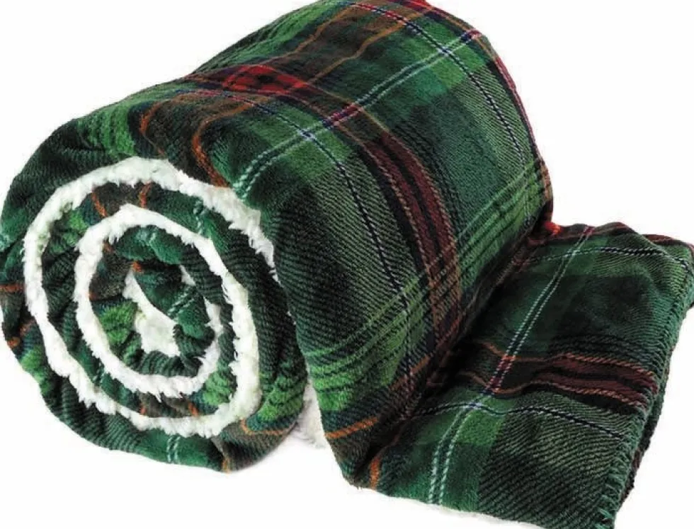 Unique living plaid Larsson groen 150 x 200 cm