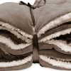 Unique Living plaid Lars taupe 150 x 200 cm