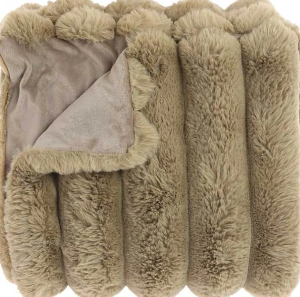 Unique Living plaid Liebe beige 200 x 150 cm