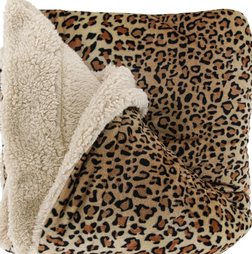 Unique Living plaid Mara bruin 150 x 200 cm