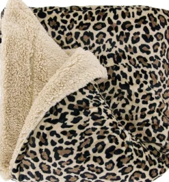 Unique Living plaid Mara bruin / beige 150 x 200 cm