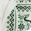 Unique Living plaid Mirre wit / groen 130 x 160 x 10 cm