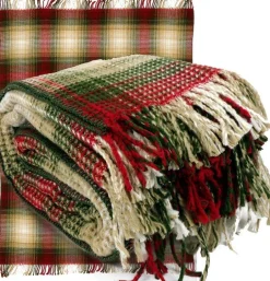 Unique living plaid Nilze rood 150 x 200 cm
