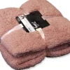 Unique Living plaid Teddy roze 150 x 200 cm