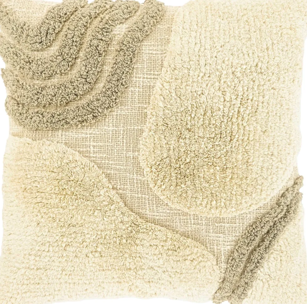 Unique Living sierkussen Fenne beige / crème 45 x 45 cm