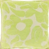 Unique Living sierkussen Lies groen / crème 45 x 45 cm