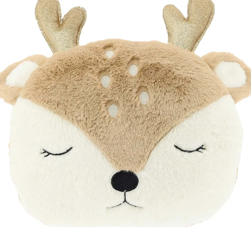 Unique Living sierkussen Reindeer beige 35 x 30 x 10 cm