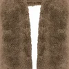 Unique living sjaal Wanda taupe