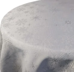 Unique Living tafelkleed Crystal zilver D 160 cm