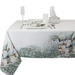 Unique Living tafelkleed Filip wit 140 x 200 cm
