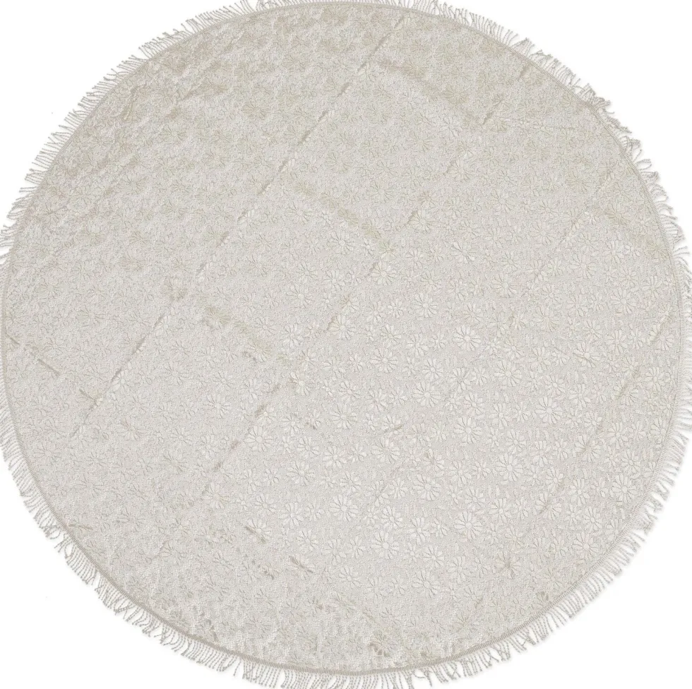 Unique Living tafelkleed Foam beige D 160 cm