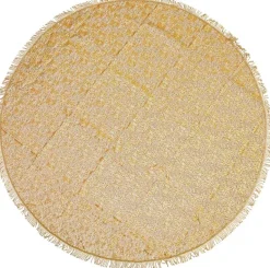 Unique Living tafelkleed foam D 160 cm geel