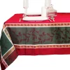 Unique Living tafelkleed Oliver rood / groen 150 x 250 cm