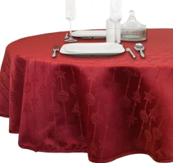 Unique Living tafelkleed Raula rood D 180 cm