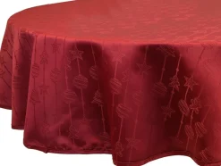Unique Living tafelkleed Raula rood D 180 cm