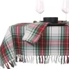 Unique Living tafelkleed Tartan wit 150 x 250 cm