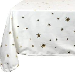Unique living tafelkleed Xmas night crème D 160 cm
