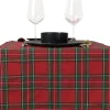 Unique Living tafelloper Tartan rood 45 x 150 cm