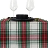 Unique Living tafelloper Tartan wit 45 x 150 cm