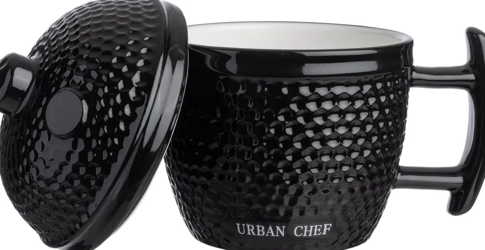 Urban Chef mok Kamado zwart 330 ml