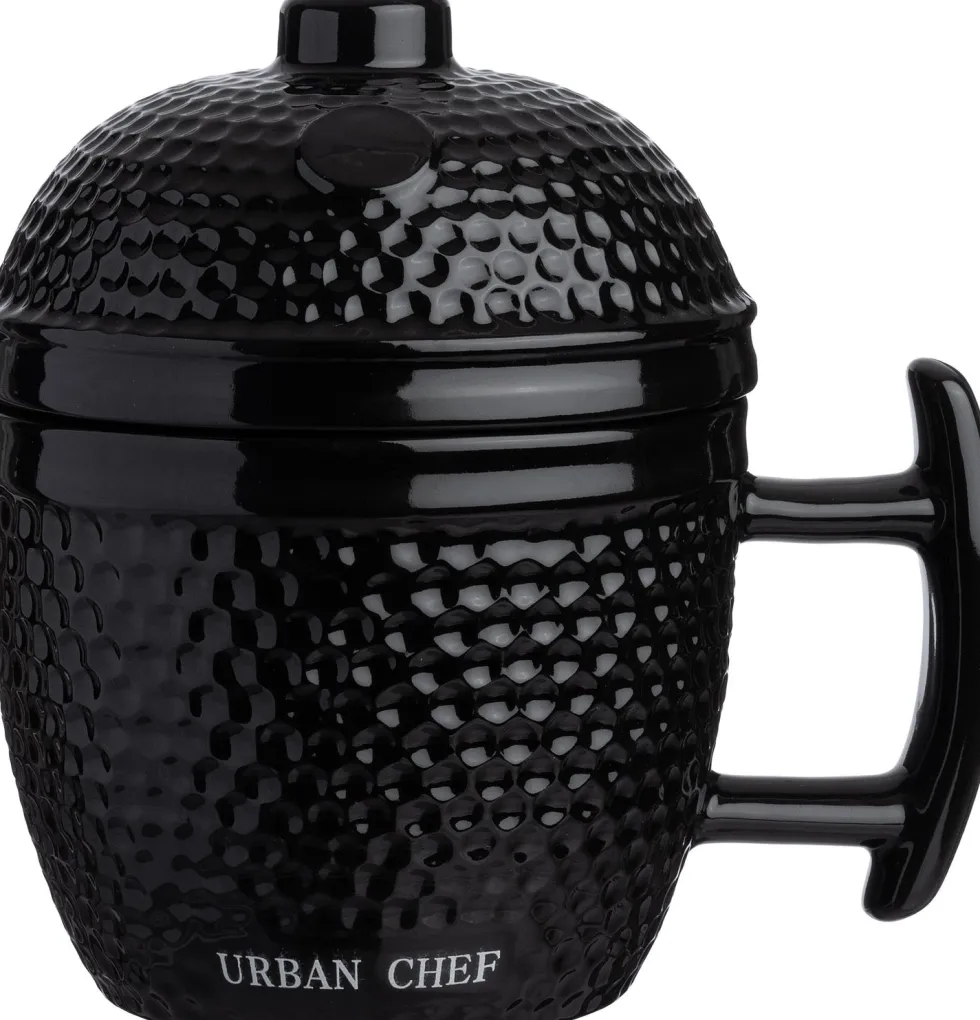 Urban Chef mok Kamado zwart 330 ml