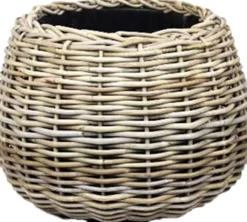 Van der Leeden bloempot Tina grijs D 55 H 44 cm