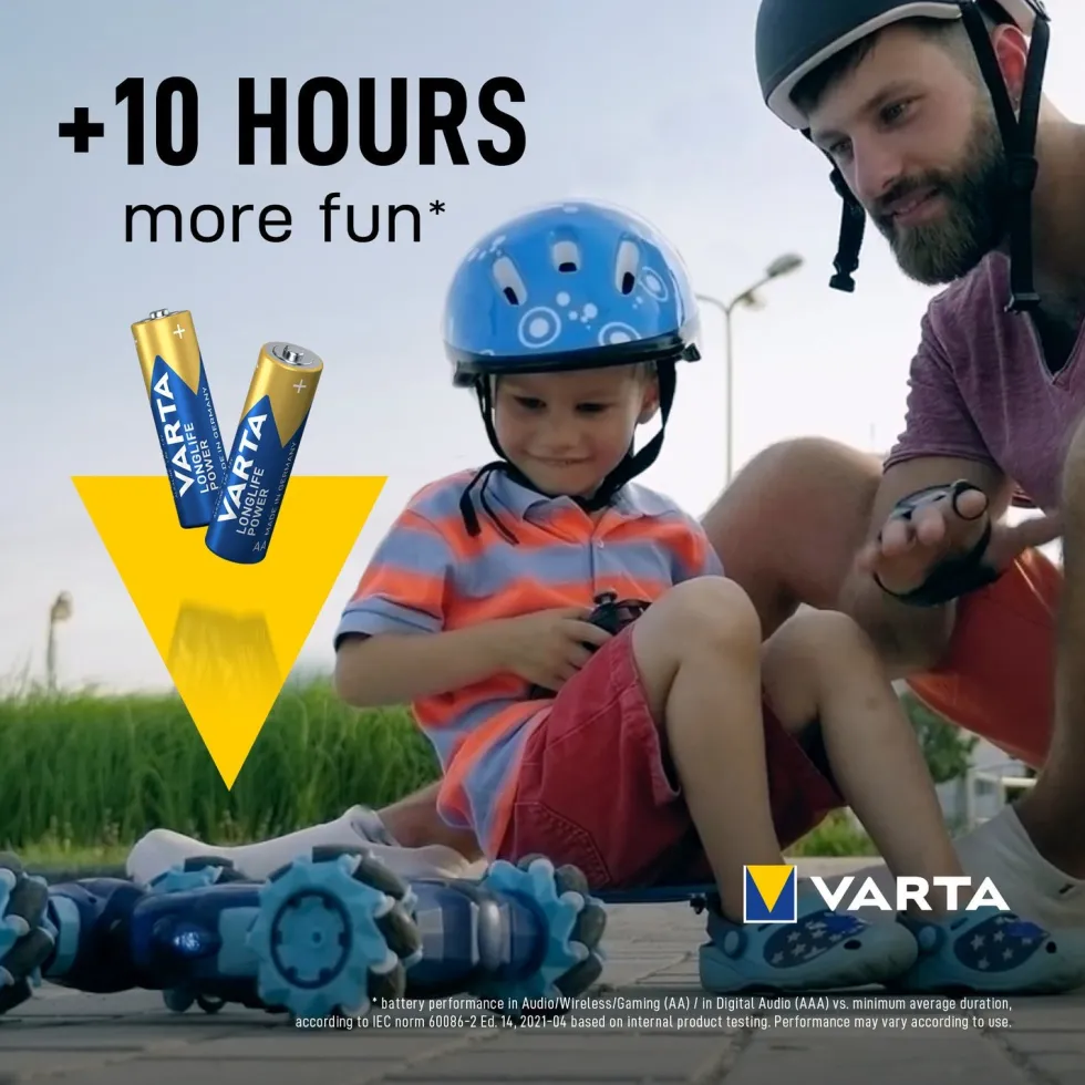 Varta AA batterijen Longlife Power 8 stuks