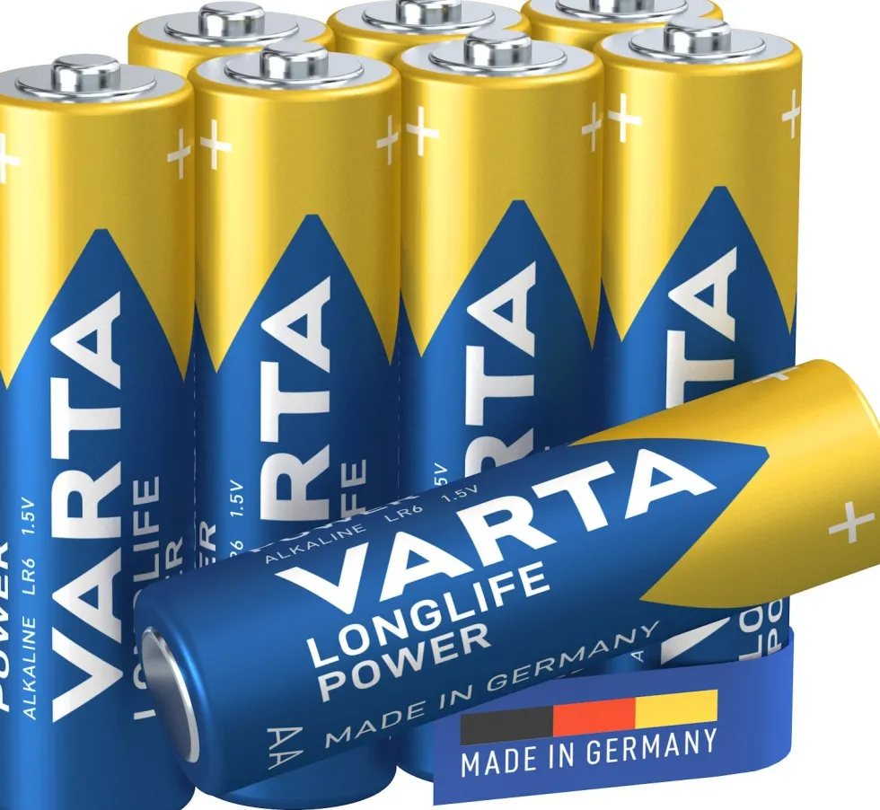 Varta AA batterijen Longlife Power 8 stuks