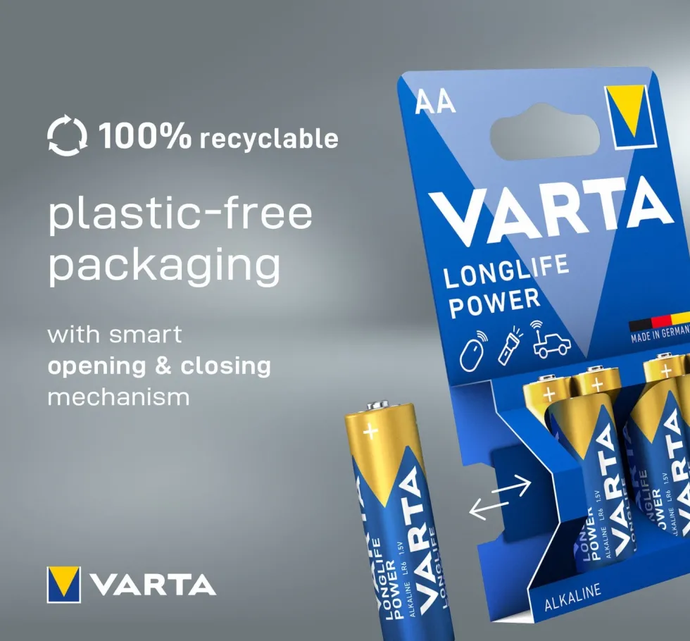 Varta AA batterijen Longlife Power 8 stuks