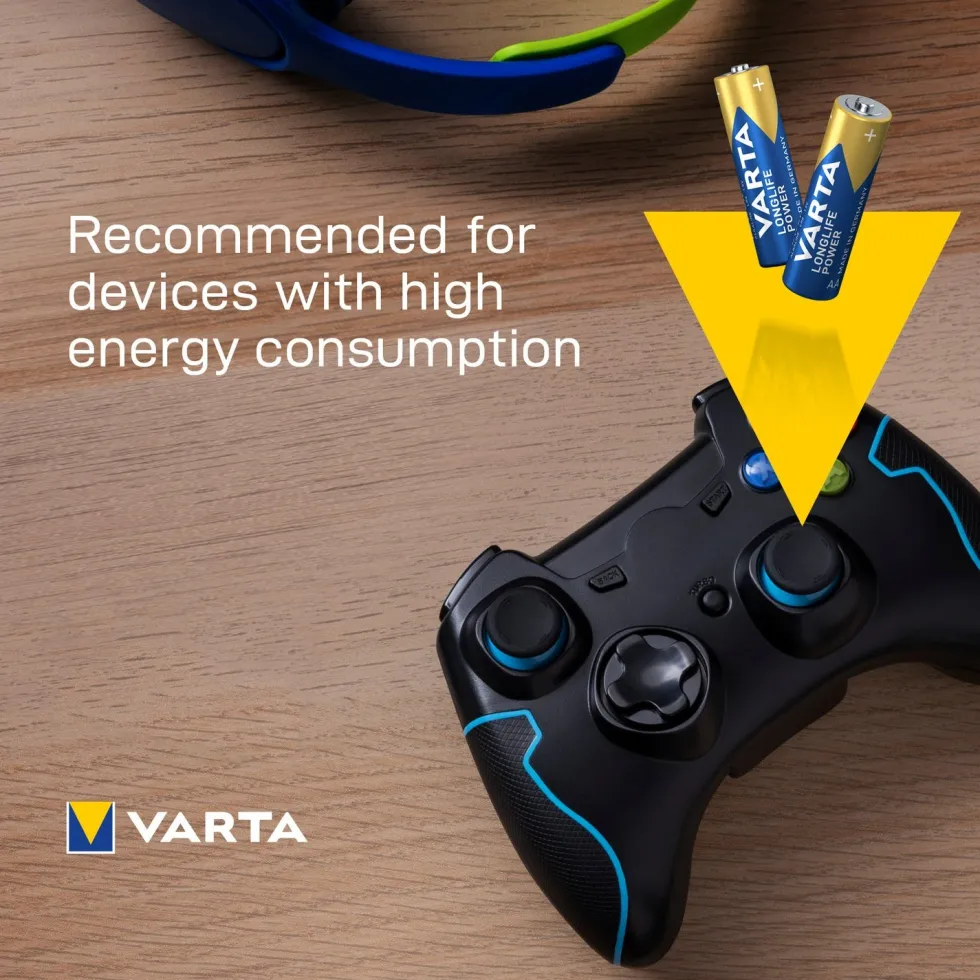 Varta AA batterijen Longlife Power 8 stuks