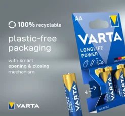 Varta AA batterij Longlife Power 4 stuks