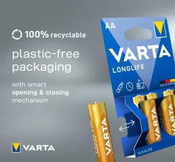 Varta AA batterij LongLife 4 stuks